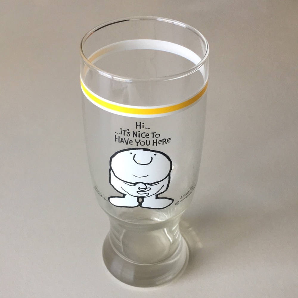 Vintage “Ziggy” tall drinking glass